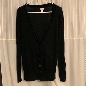 Black Long Sleeve Cardigan